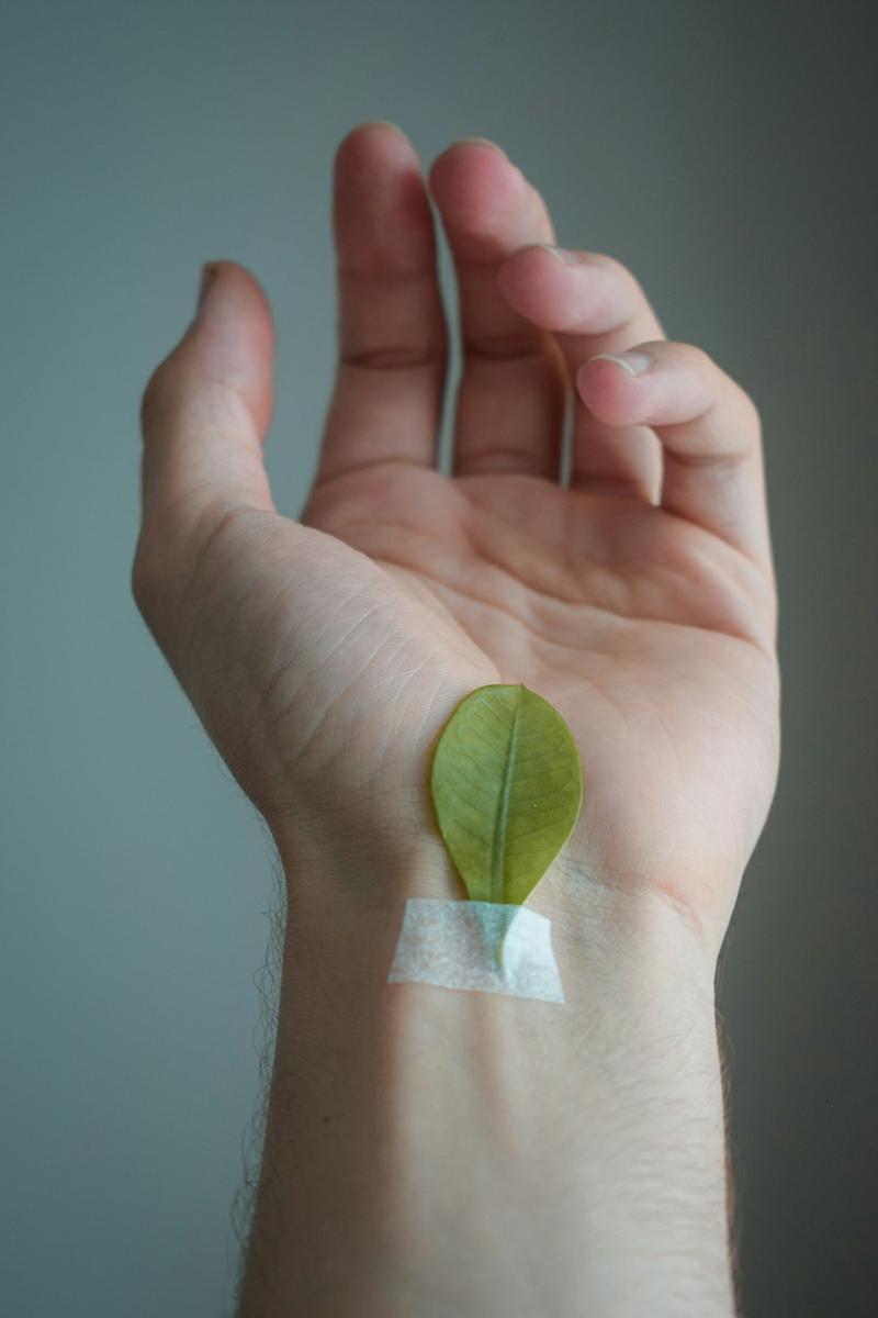 illustration of biodegradable medical polymers in use for wound healing